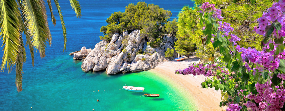 Kroatien Brela Badebucht Kroatien Brela Badebucht