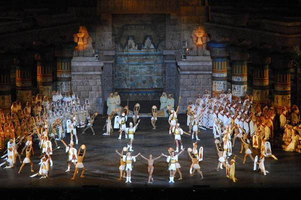 Italien, Verona, Aida Aufführung in der Arena di Verona