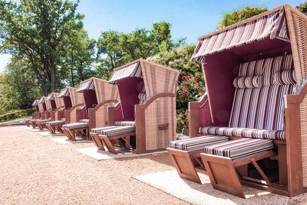 Deutschland, Loef, Parkhotel Kraehennest, Strandkorb